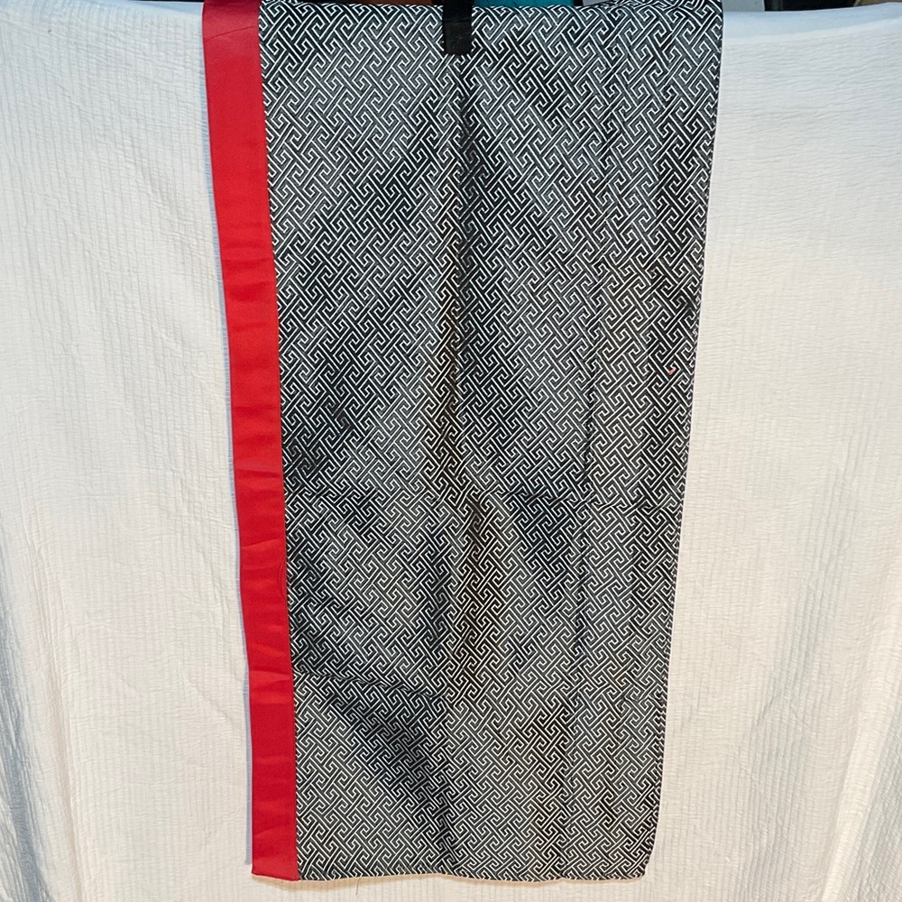 Black and Red Patterned table runner